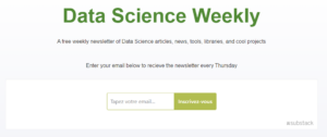 Data Science Weekly Newsletter